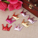 20x Cute Faux Leather Crown Girl's Hair Clips Headbands Accessories DIY 45mm