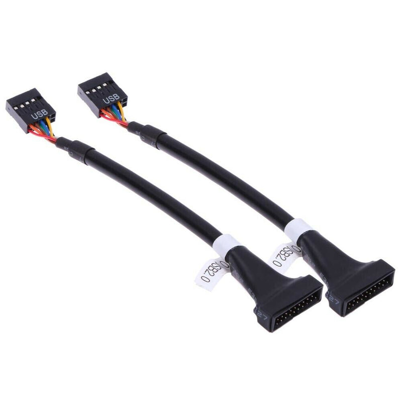 USB 3.0 20 Pin Male to USB 2.0 9 Pin Motherboard Female  Cable