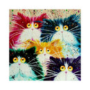 Diy Oil Painting Digital Abstract Acrylic Paint Animal Color Cat Home Decor Hot