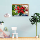 5D DIY Full Drill Diamond Painting Flowers Cross Stitch Embroidery Craft