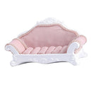 Pink Lace Sofa Shape Ring Earring Studs Jewelry Display Storage Showcase