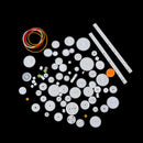 75 PCS lot Plastic Gear Set DIY.Rack Pulley Belt Worm Gears SingleB Hn