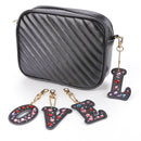 4pcs Full Drill Special Shaped Diamond Painting Love Letter DIY Keychain
