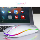 Wireless Mouse 1600DPI 2.4GHz Receiver Colorful Backlight Mice for Laptop PC