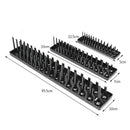 2Pcs ABS Plastic Socket Organizers  Rail Rack Tray Metric Storage Pegs US