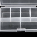 Clear 6 Grids Fishing Lure Bait Box Fishing Beads Snaps Jigs Container Case