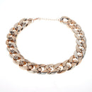 Fashion Retro Gothic Punk Golden Chunky Link Chain Short Necklace