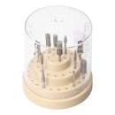 48 Holes Nail Art Drill Grinding Head Bit Holder Display Storage Box Nail D