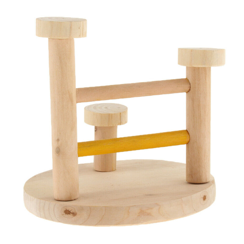 Small Pet Wooden Cage Raised Platform Shelf Stand Perches for Puppy Pet Hamster