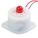 BJ-3 AC220V Industrial LED Blinker Red Alarm Siren Buzzer 100dB White