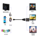 1080P Video Cable Adapter Converter For PC Laptop Micro HDMI Male HDMI Female