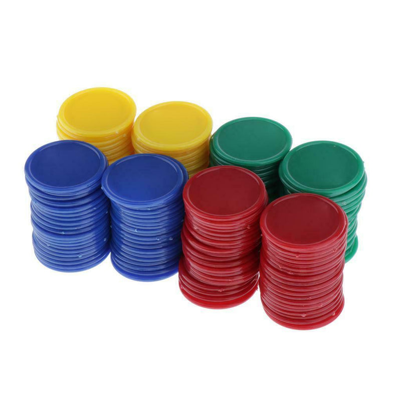 160 Pieces Unfinished Plastic Slices Round Disc Circle Pieces Ornaments for