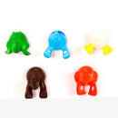 6Pcs/set Cute Cartoon Animal Tail Strong Sucker Suction Hook Baby Bathroom