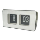 Auto Flip Clock Table File Clocks Christmas Gift Bedroom Decoration White