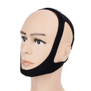 Snore Stop Belt Anti Snoring Cpap Chin Strap Sleep Apnea Jaw Solution Black PTEU