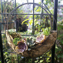2 Pcs Iron Wire Frame Succulent Pot Rack Wedding Garden Home DIY Decoration