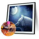 Moonlight Wolf 5D Diamond Painting Embroidery DIY Cross Stitch Home Decor