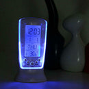 Clock Board Digital Alarm Clock Blue Backlight Electronic Desktop LED Clock