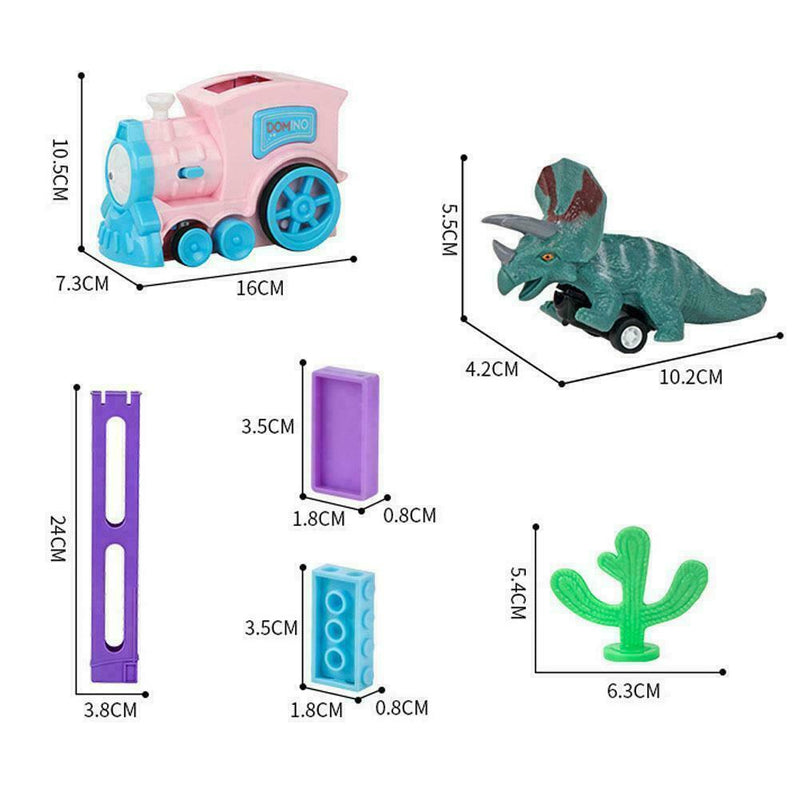 Automatic Laying Domino Brick Train Car Set Plastic Blocks Toys Dominoes Ga P9H1