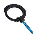 Rubber Follow Focus ring gear belt with plug in aluminum alloy for SLR camerB9A9