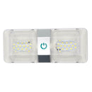 48 LED Double Dome Light Stepless Dimming Interior Reading Lamp for RV Marine
