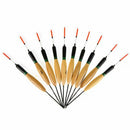 Leo 10Pcs/Lot Bobber Cork Fir Float Vertical Pesca For Carp Fishing Float F