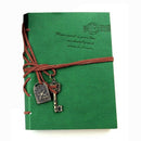 Classic Retro Leather Bound Blank Pages Journal Diary Notepad Notebook Gree S6S1