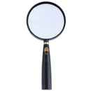 5X Handheld Magnifying Glass 10X High Optical Real Glass Magnifier Lens