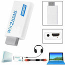 Portable Wii to HDMI Full HD Converter Wii2HDMI Audio Output Adapter TV Newly AU