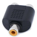2Pcs Audio connecter adaptor plug 3.5 stereo plug RCA AV splitter adapter RCA OZ