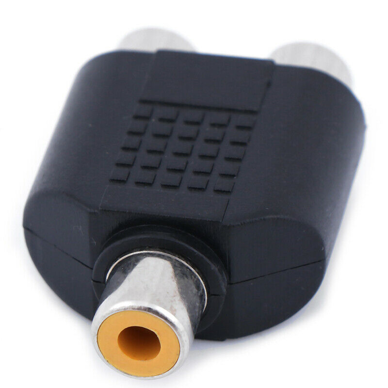 2Pcs Audio connecter adaptor plug 3.5 stereo plug RCA AV splitter adapter RCA OZ