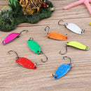 10pcs 2.8g/5cm Metal Spinner Spoon Fishing Lures Hard Copper Sequin Baits