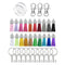 100 Pieces Key Chains Rings Lobstor Clasp Tassels Colourful Leather Tassels