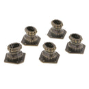 10pcs Zinc Alloy Jewelry Chest Box Wood Decorative Feet Leg Corner Protector
