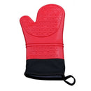 Silicone Oven Mitt Cooking Mitt with Extra Long Canvas Stitching Glove Heat