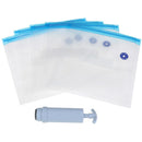 5PCS Packaging Bag+Food Vacuum Sealer Storage Saver Hand Pump Kitchen Organi OZ