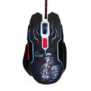 1X(Dtime Silent Click Usb Wired Gaming Mouse 6 Buttons 3200Dpi Mute Optical