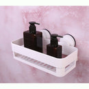 White Powerful Non-Perforation Suction-Free Suction Cup Storage Basket BathrH5R1