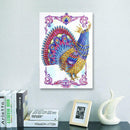 5D DIY Special Shaped Diamond Painting Peacock Pattern Embroidery Decor