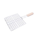 Barbecue Grilling Basket Grill LJQ Net Wooden Handle Steak Meat Fish VegetableLJ