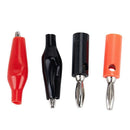40pcs Red Black Crocodile Alligator Test Clips And Banana Plug