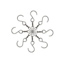 5Pcs Steel  Hooks Clips for Wind Chimes Hanging Plants Birdcage Party Ornaments