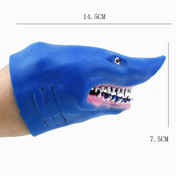 Plastic Shark Hand Puppet for Story Animal Head Gloves Kids Toys Gift AnimaSEAU