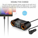 12V 24V Car Charger 80W Dual USB Car Cigarette Lighter Adapter 2 Socket Spl