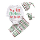 4pcs Toddler Boys Girls Clothes Set Cartoon Print Cotton Clothing (9-12M)