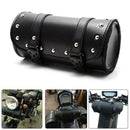 Motorcycle Cruiser Tool Bag Fork Barrel Shape Handlebar Front Fork Bag Black
