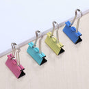 60pcs/set 15mm Colorful Stainless Steel Binder Clips Paper Clip Stationery