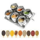Magnetic Spice Jar with Spice Holder Stainless Steel Spice Jar Spice Storag