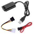 USB 2.0 to IDE SATA S-ATA 2.5 3.5 Hard Drive HD HDD Converter Adapter Cable,a