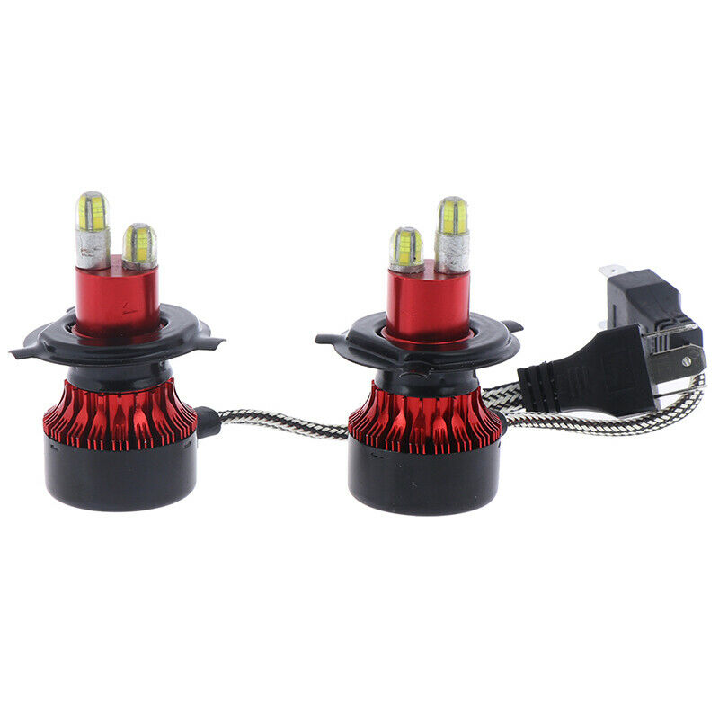 2x 8-sides H4 9003 HB2 CSP LED Headlight Conversion Kit 200W 30000LM Hi/Lo Bu Gw